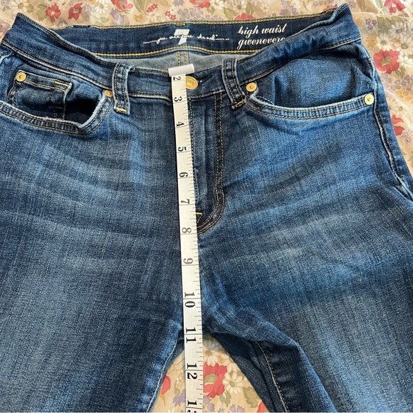 7 for all mankind high waist gwenevere skinny jeans size 27 - Picture 4 of 11